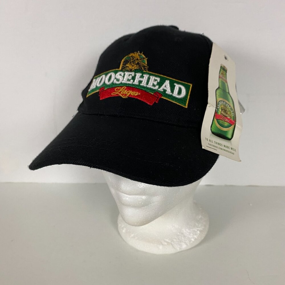 NWT Mooshead Lager Beer Hat Snapback Karbon Black
